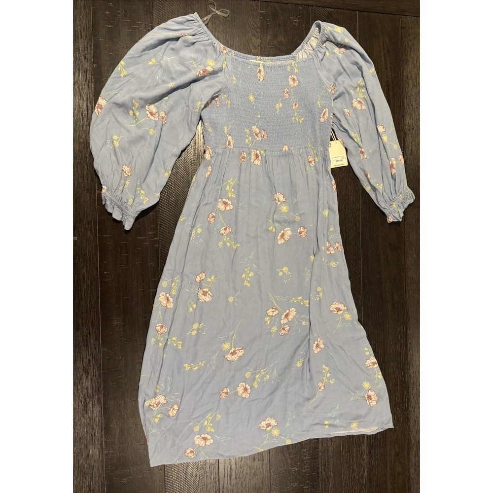 A.N.A. Aubrey Womens Sz M Boho Cottagecore Midi Dress NWT
